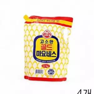 골드 오뚜기 3.2Kg 고소한 마요네즈 대용량 4개 X 업