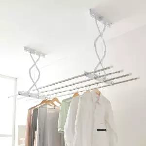 KJP  천장 빨래건조대 2단 125cm/베란다 천정형 건조대봉