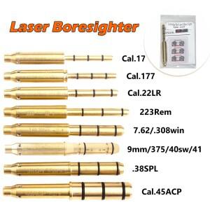 전술 레이저 보어 사이트 .177/22LR/.223Rem/9mm/.38spl Cal 레드 Boresighter 리볼버  소총 공기총 용 엔
