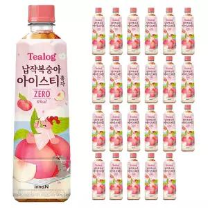 티로그 납작복숭아 아이스티 제로 홍차 500ml x 24PET