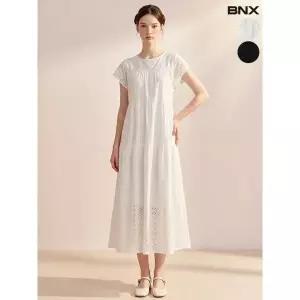 BNX 비엔엑스플라워 펀칭 캉캉 롱 피스