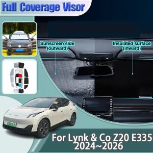 Lynk & Co Z20 2024 E335 맞춤형 선 스크린 앞 유리 창 블라인드 그늘 차양 Anti-UV 자동차 액세서리