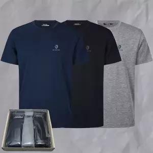 [백화점상품] 블랙야크 여름 남성 여성 공용 3PACK 라운드 트리플 기능성 반팔티