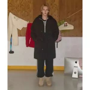 코드그라피 CGP 피쉬테일 후드 롱파카_블랙