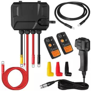 ATOLS 12V 500A 프리와이어드 윈치 솔레노이드 접촉기 릴레이 키트 컨트롤 박스 포함 9000lbs-13500lbs ATV