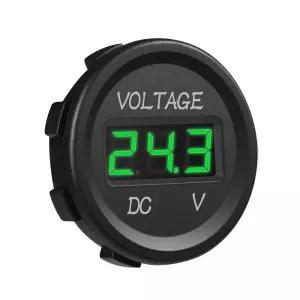 마이크튜닝 DC 12V LED 디지털 디스플레이 전압계 방수 기능이 보트 해상 차량 오토바이 트럭 ATV UTV