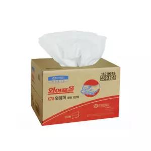 42314 와이프올 X70 와이퍼 152매X1카톤청소용품 안전 산업용흡착포 산업용 용휴지 공업용 용소모품 사무도