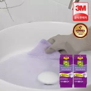 [매장정품] 3M 스카치브라이트 욕실청소용 베이킹소다 크린스틱 시트타입 소형 80매40매x2개 2307444