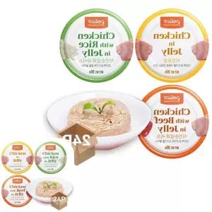 제이커 반려견 캔 간식 순살 습식 통조림 강아지 영양 사료 95g 24개입