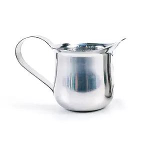 IOWFGPPXC 시럽잔 스테인레스 벨크리머 아메리카노 커피 2oz 6호 저그 스텐 카페 4.3x4.3cm 샷잔