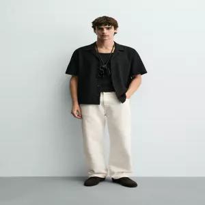 ZARA 텍스처 스트럭처 셔츠 - 블랙 4333/476/800