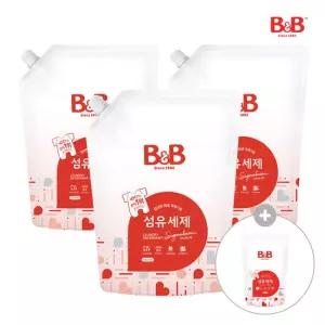 비앤비 아기 세탁세제 (시그니처) 1500ml 리필 x 3개 [증정]800ml 유연제
