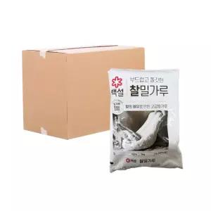 [무료배송] CJ 백설 찰밀가루 3kg 6입