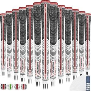 고울프 프리미엄 크로스 코드 천연 고무 골프 그립 13팩 백 리브 15pc 테이프 또는 풀 키트로 제어 기능이