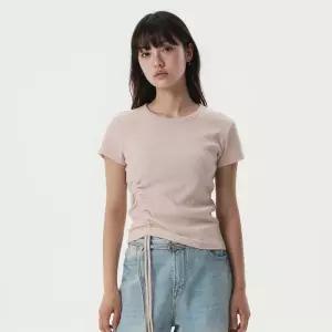 후아유 골지 사이드 스트링 반팔티 / WHRAG2424F 248750
