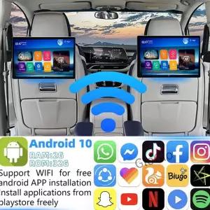 2026 자동차 머리받침 모니터 101인치 IPS 태블릿 PC 안 10 4K GPS WIFI/블루투스/USB/HD/Airplay Andriod