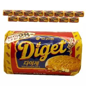 소화쿠키 통밀함유 건강비스킷 고소한과자 194g 16봉 대용량 업소용 간식