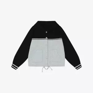[베스띠벨리]배색 후드버튼 가디건 BLCBX2976_CA