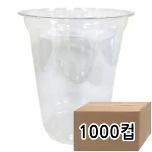 92파이 14온스 투명 아이스 PET컵 1000개입 테이크아웃 일회용 음료컵