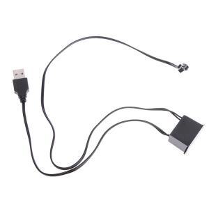 전기 발광 조명 컨트롤러 인버터 5V USB 어댑터 드라이버 1-5m El 와이어