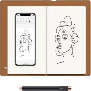 huion note 2 em 1 배터리가 필요 없는 펜이 포함된 디지털 노트북 그리기 태블릿 Bluetooth 무선 종이 전