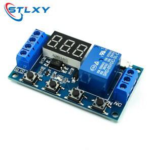 자동차릴레이 5V 12V 24V 조명 회로 제어 LED 기판 디지털 스위치 타이머 릴레이 모듈 STLXY 사이클 지연