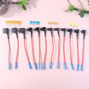휴즈홀더 퓨즈 12개 4종류의 12V 차량용 마이크로2 세트 ATC ATS 미니 어댑터 회로 홀더 탭형 추가