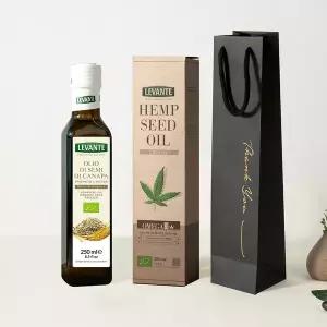 [르반테]유기농 대마종자유 250ml 1병 단박스 + 스푼S,감사쇼핑백