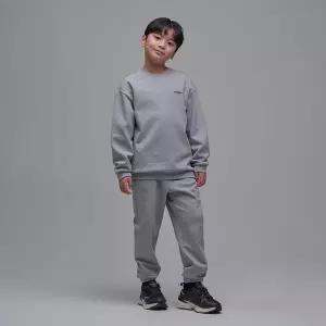K241UPB910 동물와펜 맨투맨 SET MGREY