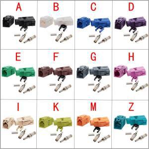 1pc Fakra 암 잭 A/B/C/D/E/F/G/H/I/K/M/Z RF 동축 커넥터 RG316 /RG174 피그테일 케이블 용 납땜 와이어