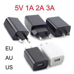 5V 1A 2A 3A 여행용 USB 어댑터 휴대폰 충전기 전원 공급 벽걸이/탁상용 보조배터리 EU/US/AU 플러그 N11