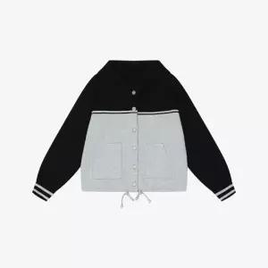 배색 후드버튼 가디건 BLCBX2976CA