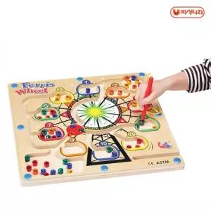 GOGOTOYS 원목자석완구-페리스휠블럭 블록 놀이 교구 장난감 어린이