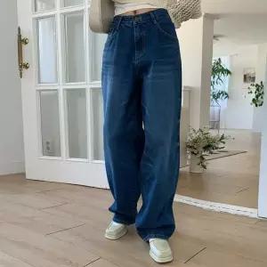 여자 데일리 워싱 넓은 진 배기팬츠