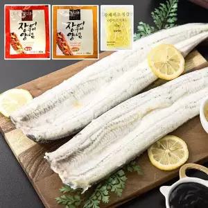[NS홈쇼핑][만복장어] 국내산 자포니카 장어 민물장어 초벌1kg (손질 후 500g)+소스2종+생강..[35940975]