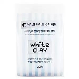 칼 만지락 꾸미기 양초 불투명 200g 화이트 캐릭터만들기 - 이야코 만들기재료 수지점토 유토 50663
