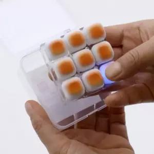 가방고리 키보드 열쇠고리 9구 키캡키링 딸깍이 마시멜로 키홀더 클리커 LED