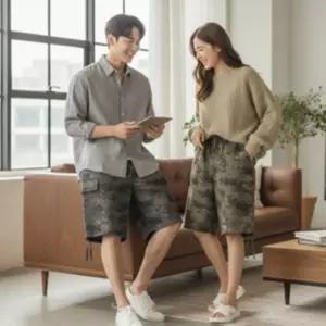 밀리터리 일레인 버뮤다 카고 팬츠 봄