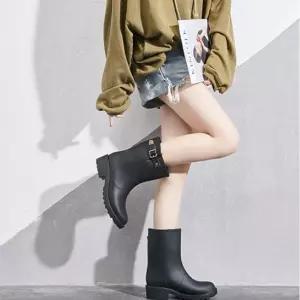 첼시 장화 장마철 여성 여름 블랙 벨트 레인부츠 [aCEE49F]
