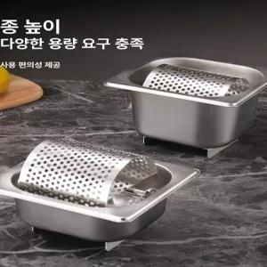스테인리스 버터통 롤링 바퀴형 햄버거집 상점용 전용 오일박스