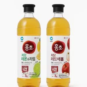 홍초 저당 기능성 레몬라임 1.5L + 레드애플 1.5L