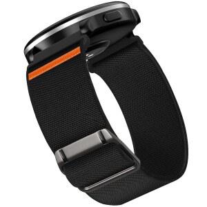 HQZON 신축성 나일론 밴드는 GARMIN VIVOACTIVE 5/6/3 FORERUNNER 165/245/55와 호환되며 VENU 2 PLUS/VENU SQ/SQ 2용 20MM 퀵 릴리스 조절 스트랩입니다. 여성 및 남성용