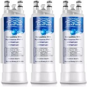 OSYHO LUX-PURE FPPWFU01 물 필터 교체 EPPWF01 퓨어어드밴티지 PWF-1 퓨어푸어 냉장고 3팩 와 호환됩니다