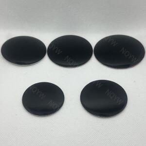 4피스 3D 알루미늄 자동차 휠 센터 캡 스티커 45mm 블랙 실버 림 Hubcap 커버 데칼 액세서리