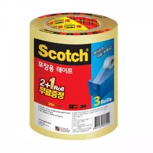 3M)포장용테이프(3625V 투명 48mmx25m 2+1)