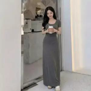 뷔스티에 쁘띠엘라 스커트 여성 하객룩 A라인 여름원피스 편한 키작녀 시원한 여름옷 롱스커트 40대 30대