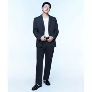 MUSINSA STANDARD [기안84 PICK][쿨탠다드] 세미 와이드 히든 밴딩 슬랙스 [그레이]