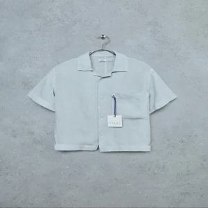 국내배송 ZARA 자라 주니어 키즈 STORIESZ 100% 린넨 셔츠 그레이 블루 7446735412 2133024