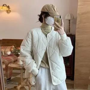 스터닝팩토리 미니멀모던 블루종 점퍼패디드자켓 심플 패딩 얇은 퀄팅 윈터보온 웜 퀄팅자켓 군장점
