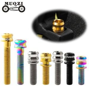 MUQZI 티타늄 나사 자전거 M5x15 17 19MM M6x17 19 30 35MM 헤드셋 탑 캡 볼트 스템 브레이크 캘리퍼스